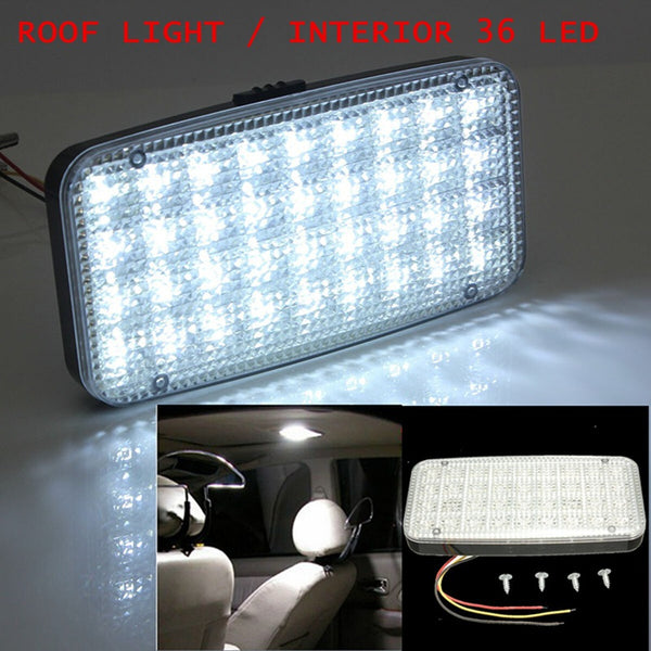 White 12V 36 LED Car Truck Auto Van Vehicle Ceiling Dome  Indoor Roof Interior Light Lamp DC Universal Car Styling