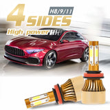 2019 2pcs LED Car Headlight Bulb 6500K Lamp LED DRL Car Lights LED Headlight