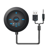 Bluetooth Aux Wireless Car Kit Music Receiver Adapter Handsfree LED Car AUX Speaker USB Power FM Radio