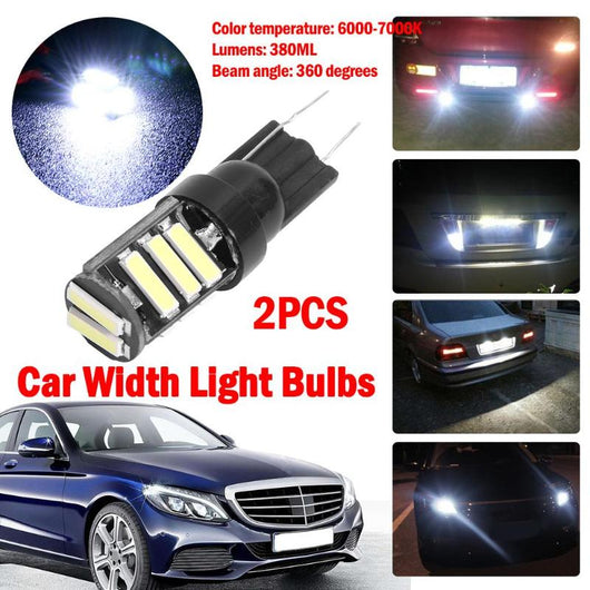 1 Pair DC 12V Car LED Lights W5W T10 7020 11SMD Wedge Light Car Brake Rear Tail Bulb Reversing Lamp High Quality Car Lights New