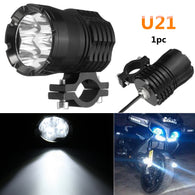 12V-80V Universal U21 40W Motorcycle LED Spot Light Headlight Fog Driving Lamp Fits For Bicycles Motorcycles Cars Trucks Boat